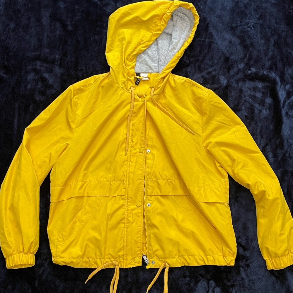 H&M yellow bomber jacket
